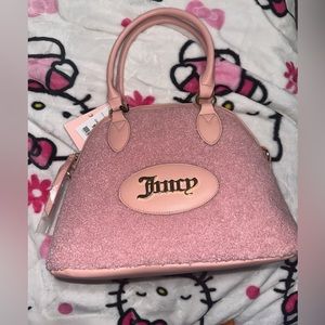 Apricot faux Sherpa crazy for you dome satchel